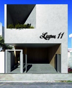 Stylish street name and number