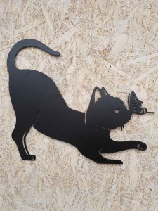 Katinėlis su drugeliu