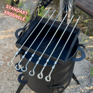 Rinkinys šašlykams kepti ant krosnelės