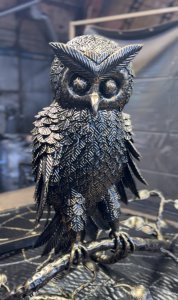 Šulinio dangtis su pelėdžiuku