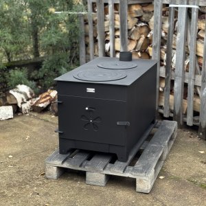 Krosnelė 10kW su šamotu ir 2 rinkėmis