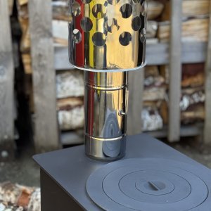 Kamino dalis su vidine sklende