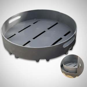 Insertable second bottom for the stove