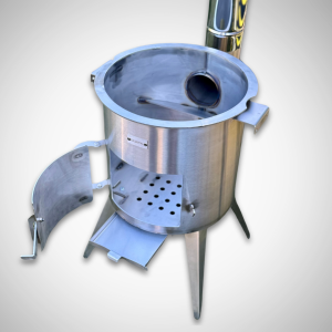 Stainless Steel PREMIUM 12L Cauldron Stove with Chimney