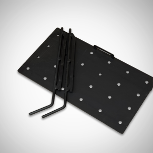 Movable second bottom for a barbecue grill