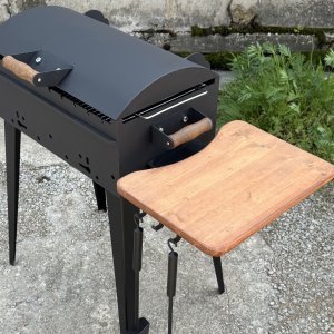 Compact Skewer Grill Set with Cooking Grate