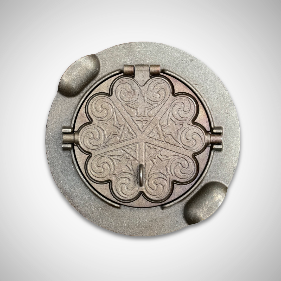 Čirvinių blynų keptuvė su ornamentais (vartoma) - Image 5