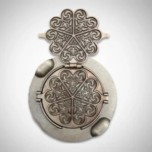 Čirvinių blynų keptuvė su ornamentais (vartoma)