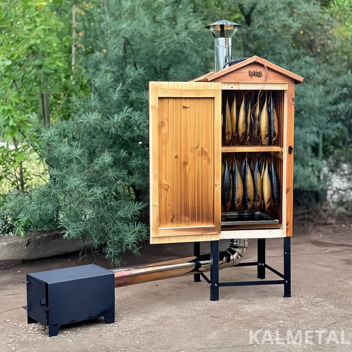 KALWOOD CLASSIC 225L medinė rūkykla - Image 2