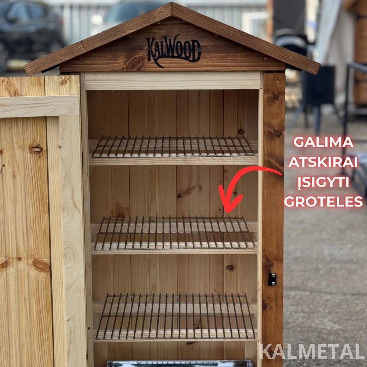 KALWOOD CLASSIC 225 L medinė rūkykla - Image 4