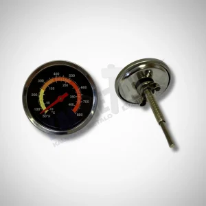 Black BBQ thermometer