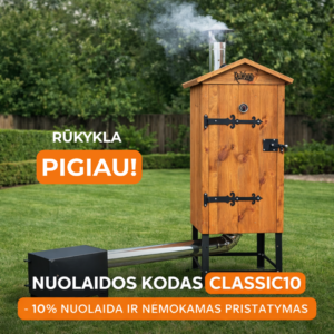 KALWOOD CLASSIC 225L medinė rūkykla