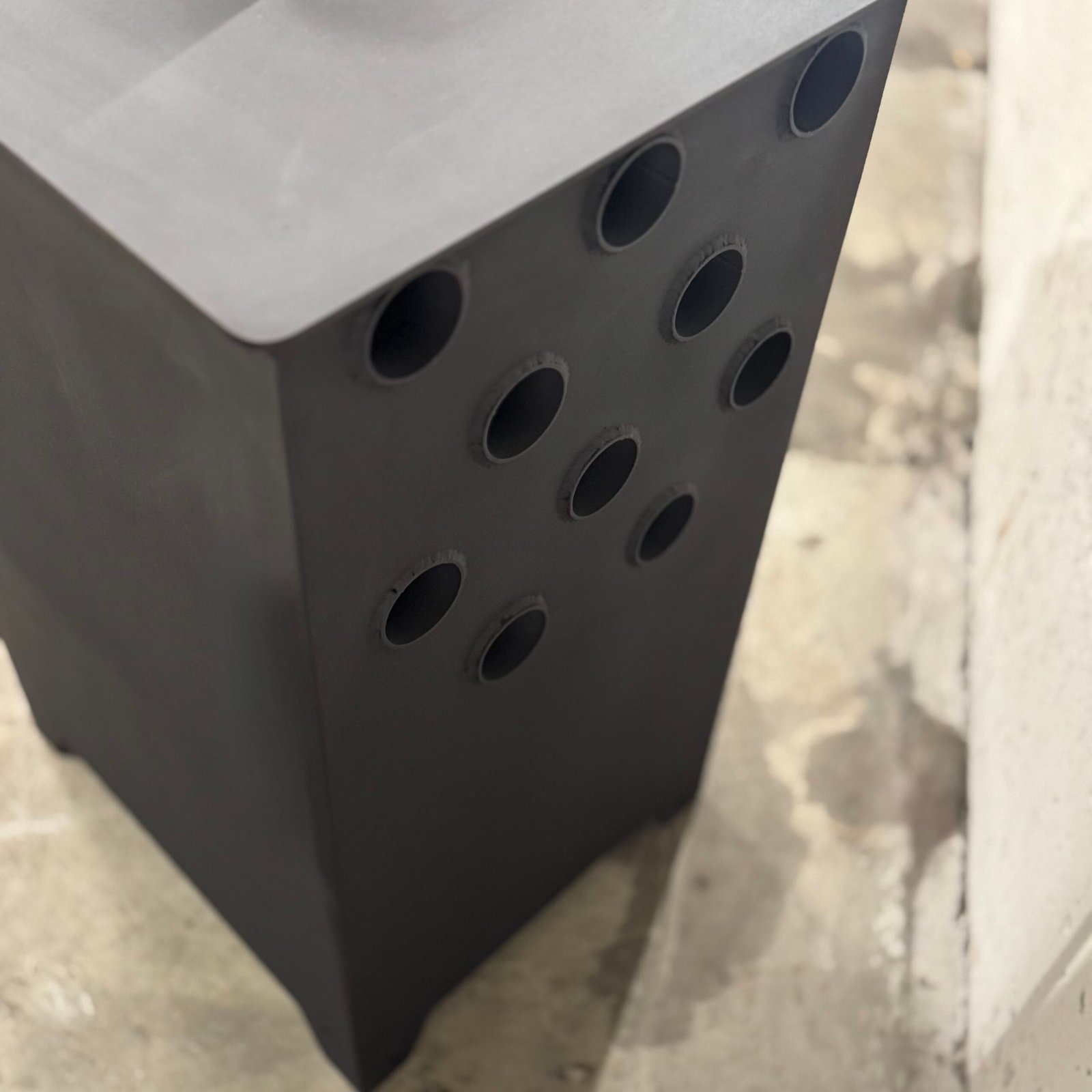KALMETAL 7 kW PLUS malkinės krosnelės korpusas ir oro angos