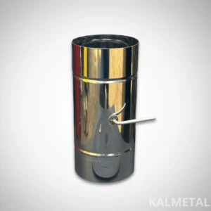 Chimney section with internal damper