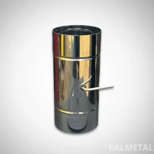 Chimney section with internal damper