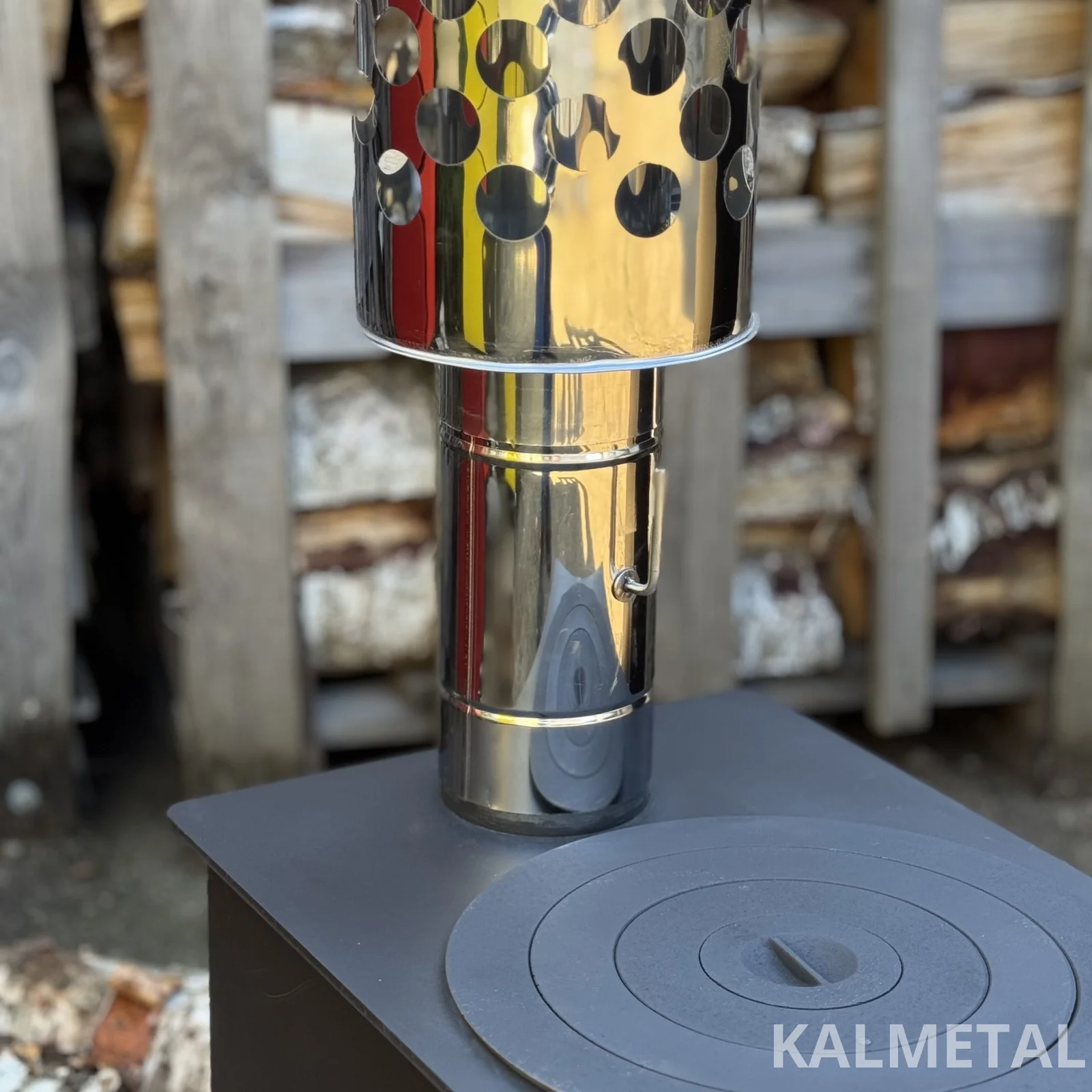Chimney section with internal damper - Image 6