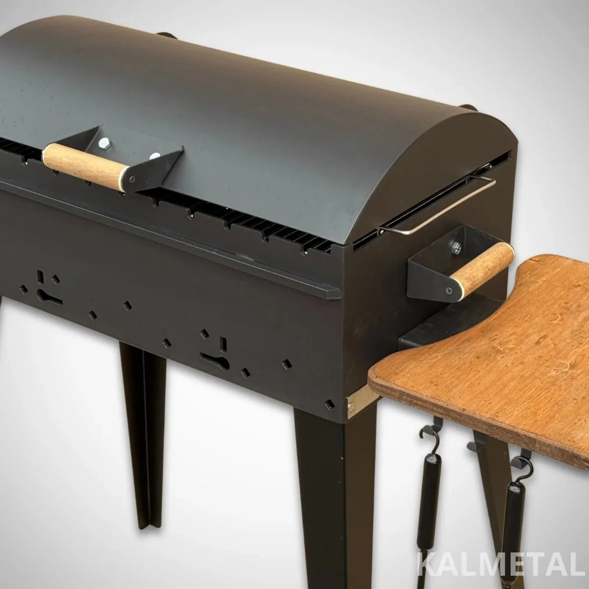 BIG Skewer Grill 4 mm with Lid and Shelf - Image 3