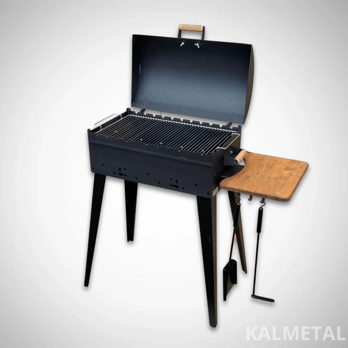 BIG Skewer Grill 4 mm with Lid and Shelf - Image 5