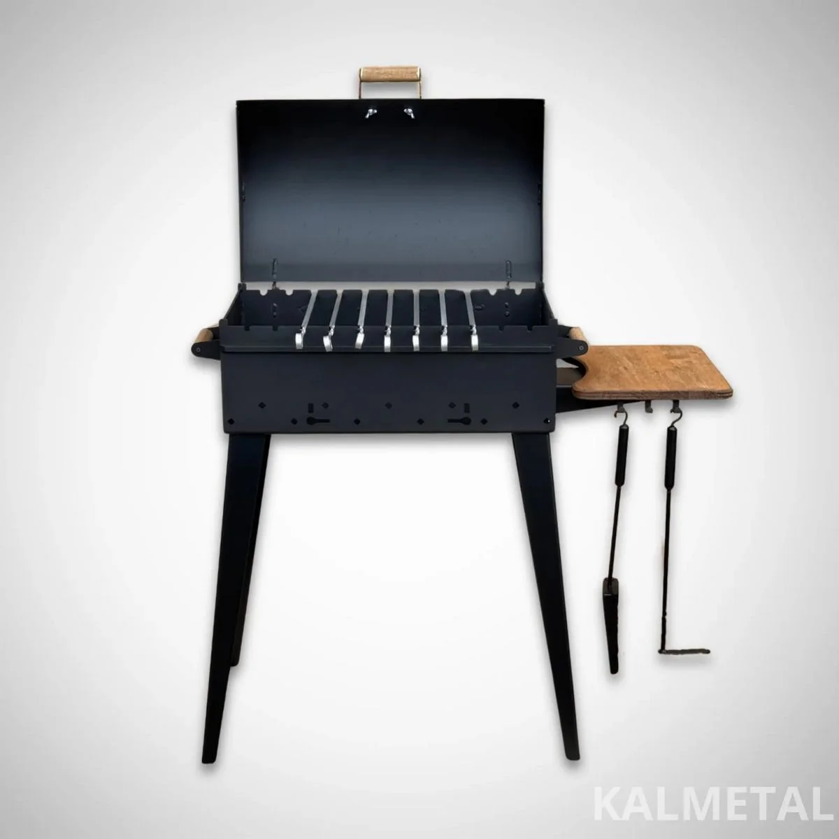 BIG Skewer Grill 4 mm with Lid and Shelf - Image 8