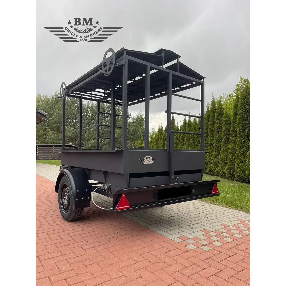 BM-9 LFK Lauko virtuvė ant ratų (Asado / Santa Maria stiliaus) - Image 3