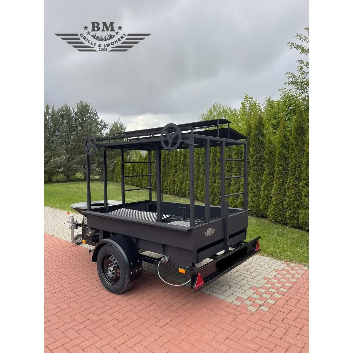 BM-9 LFK Lauko virtuvė ant ratų (Asado / Santa Maria stiliaus) - Image 4