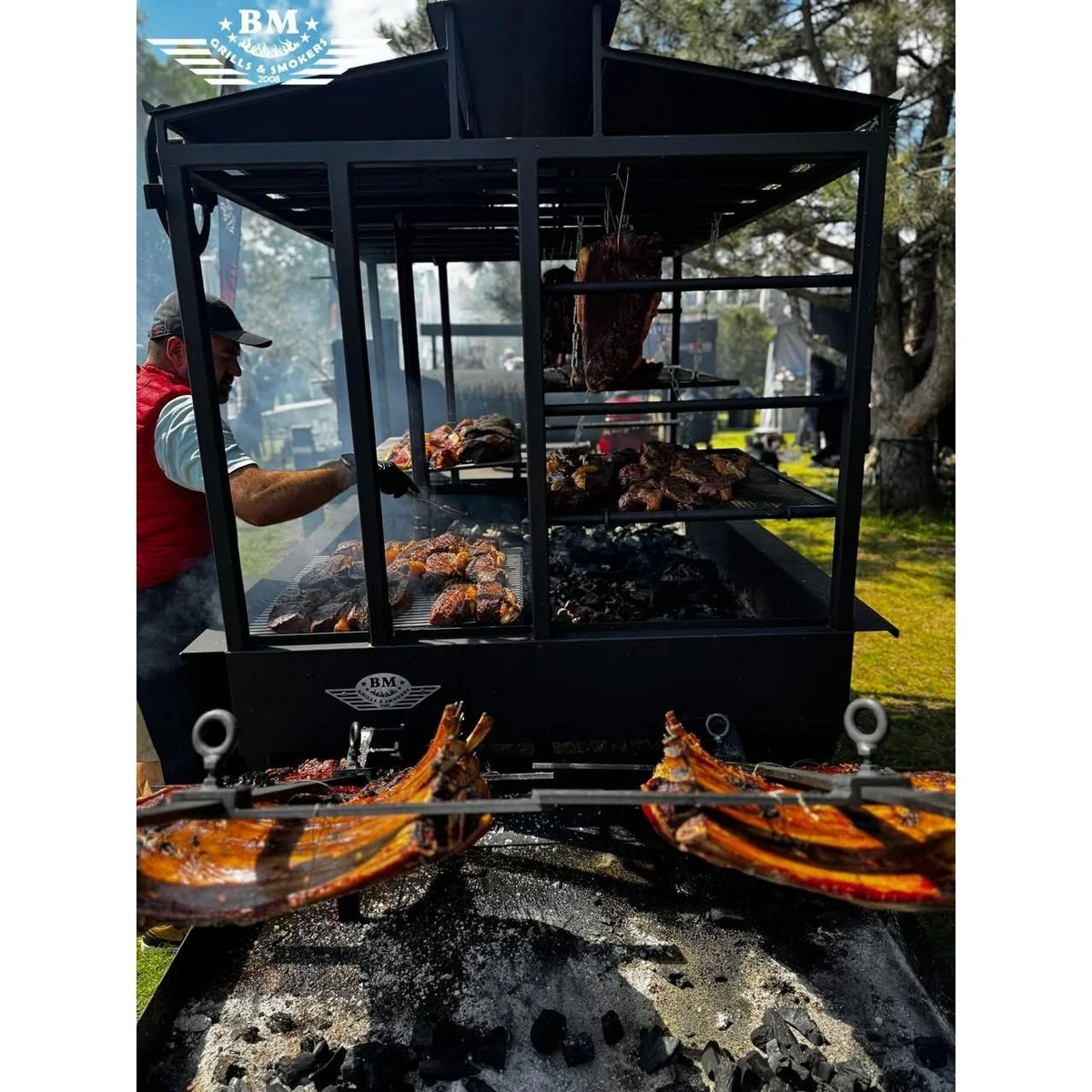 BM-9 LFK Lauko virtuvė ant ratų (Asado / Santa Maria stiliaus) - Image 16