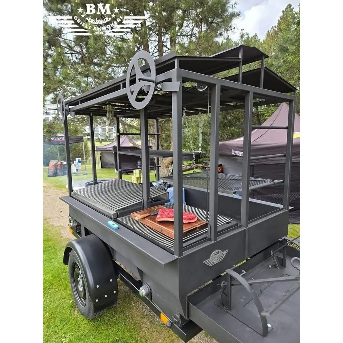 BM-9 LFK Lauko virtuvė ant ratų (Asado / Santa Maria stiliaus) - Image 22