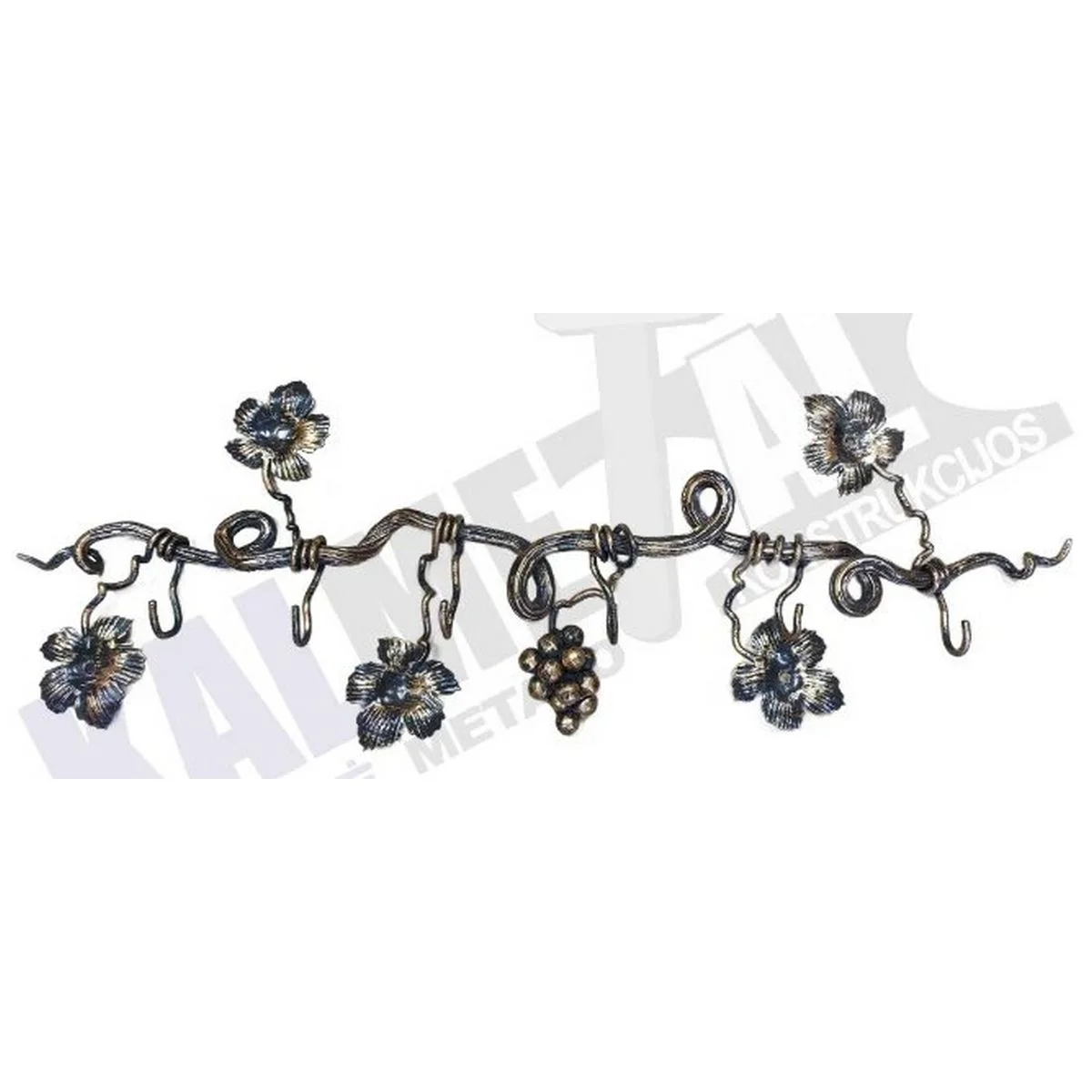 Wrought-iron "Grapevine" Wall Hook - Image 3