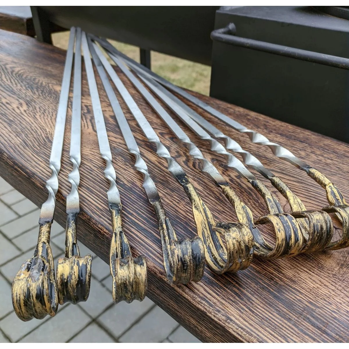 Blacksmith-style skewers