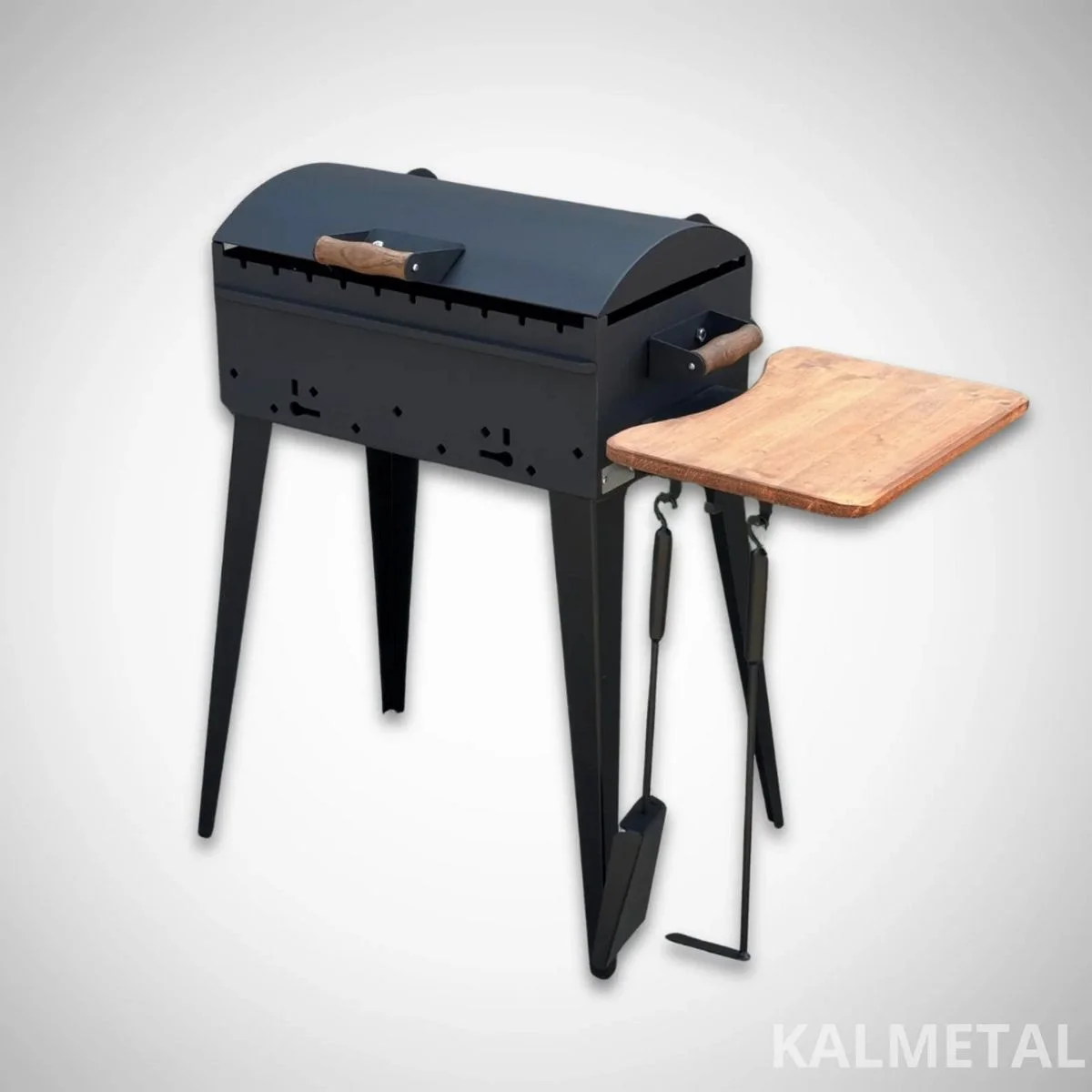 Compact Skewer Grill with Lid and Side Shelf - Image 6