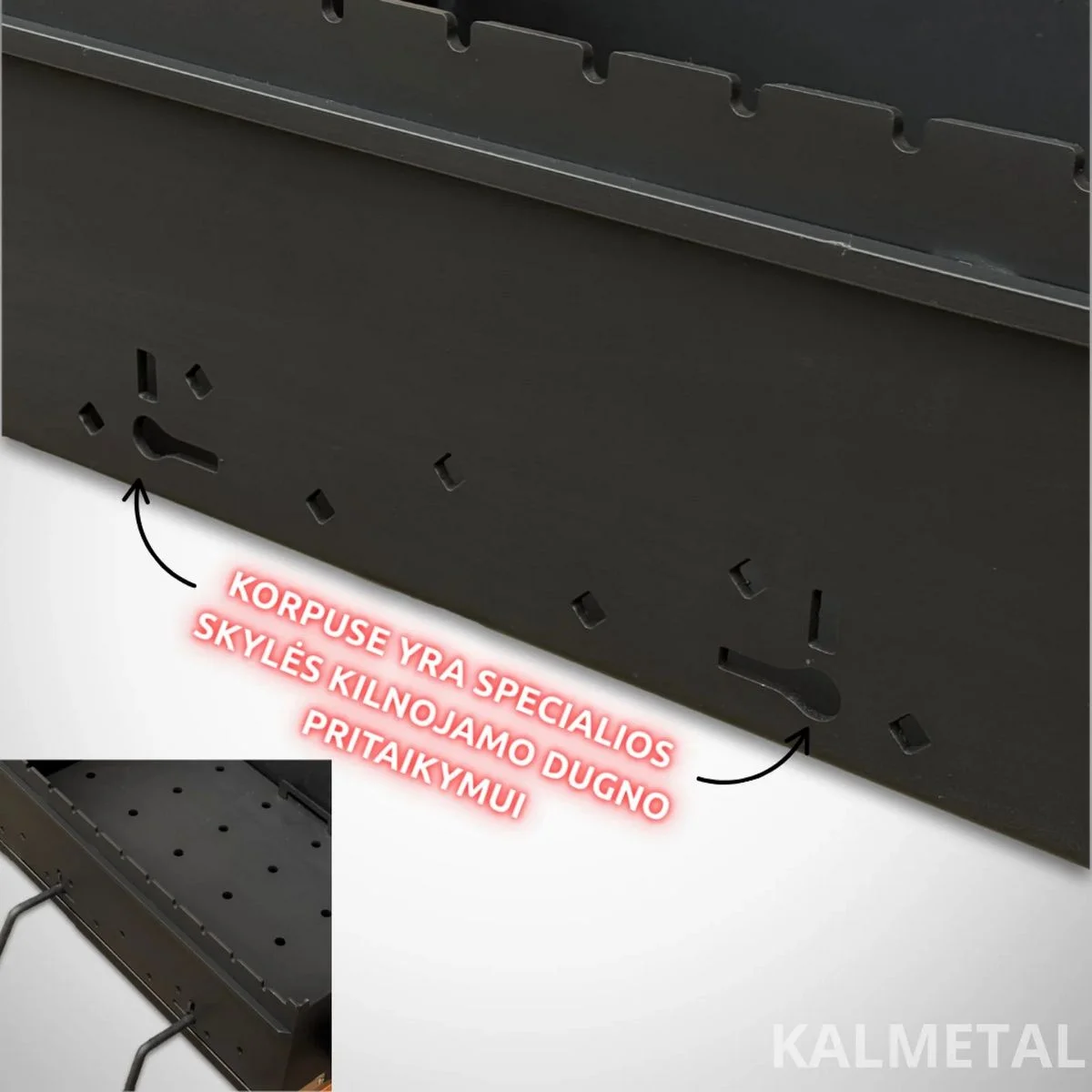 Compact Skewer Grill with Lid and Side Shelf - Image 9