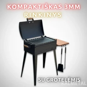 Kompaktiškas rinkinys su grotelėmis