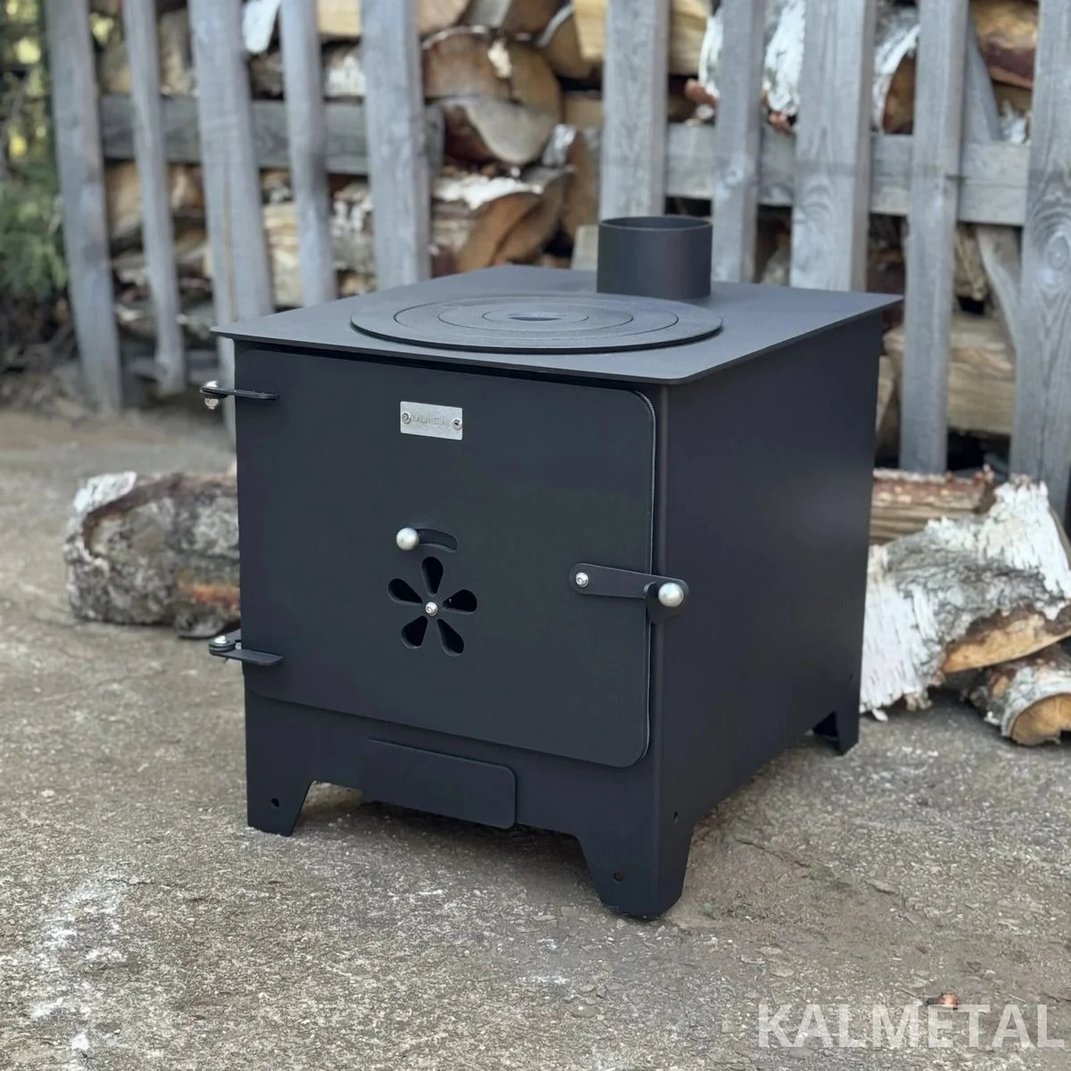 Krosnelė 8kW su šamotu ir rinkėmis - Image 2