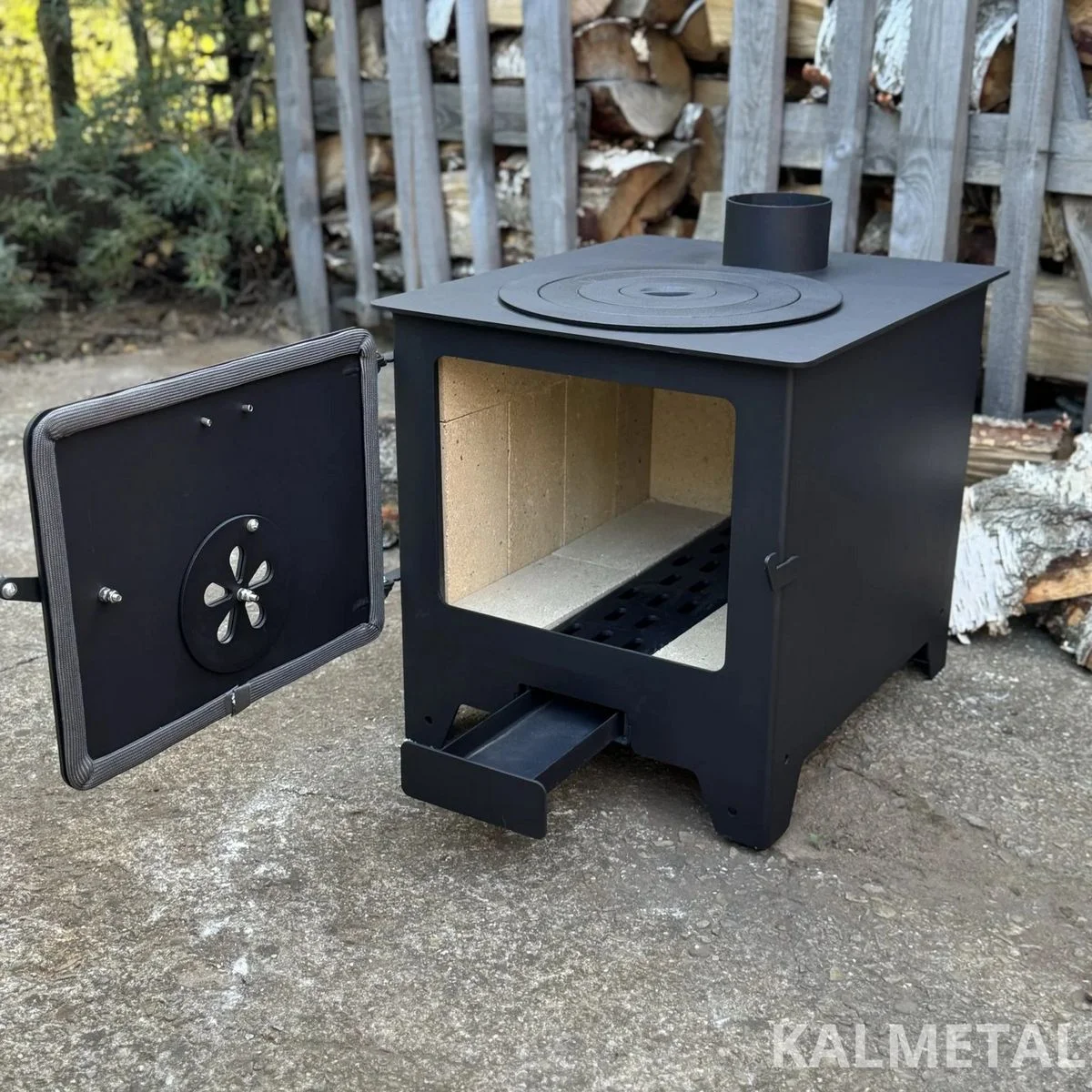 Krosnelė 8kW su šamotu ir rinkėmis - Image 3