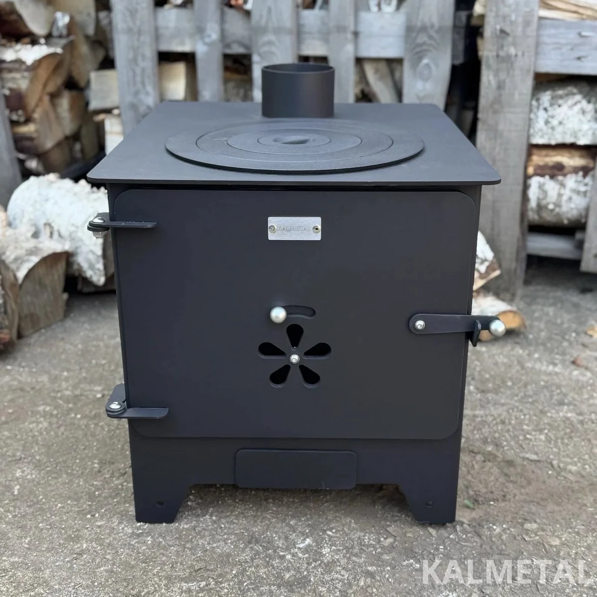 Krosnelė 8kW su šamotu ir rinkėmis - Image 5