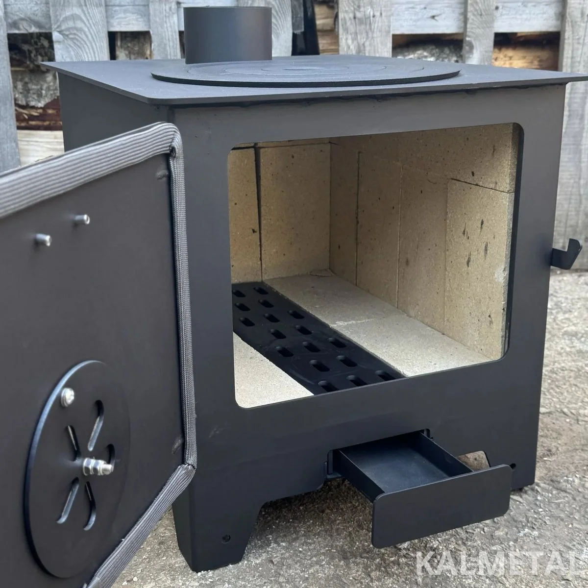 Krosnelė 8kW su šamotu ir rinkėmis - Image 9