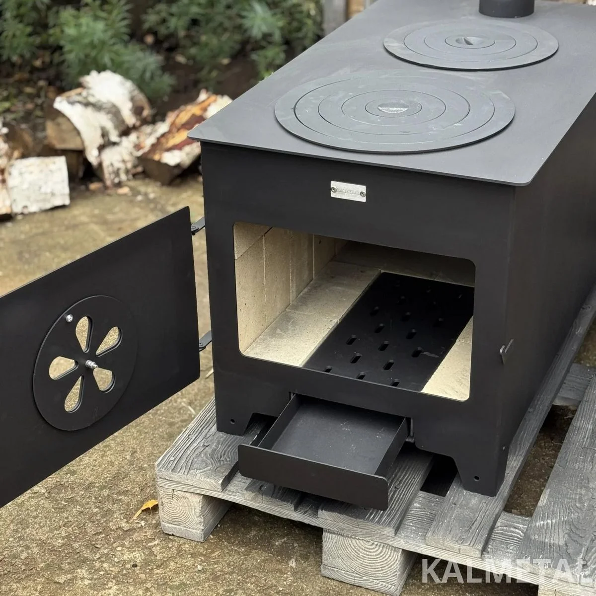 Krosnelė 10kW su šamotu ir 2 rinkėmis - Image 3