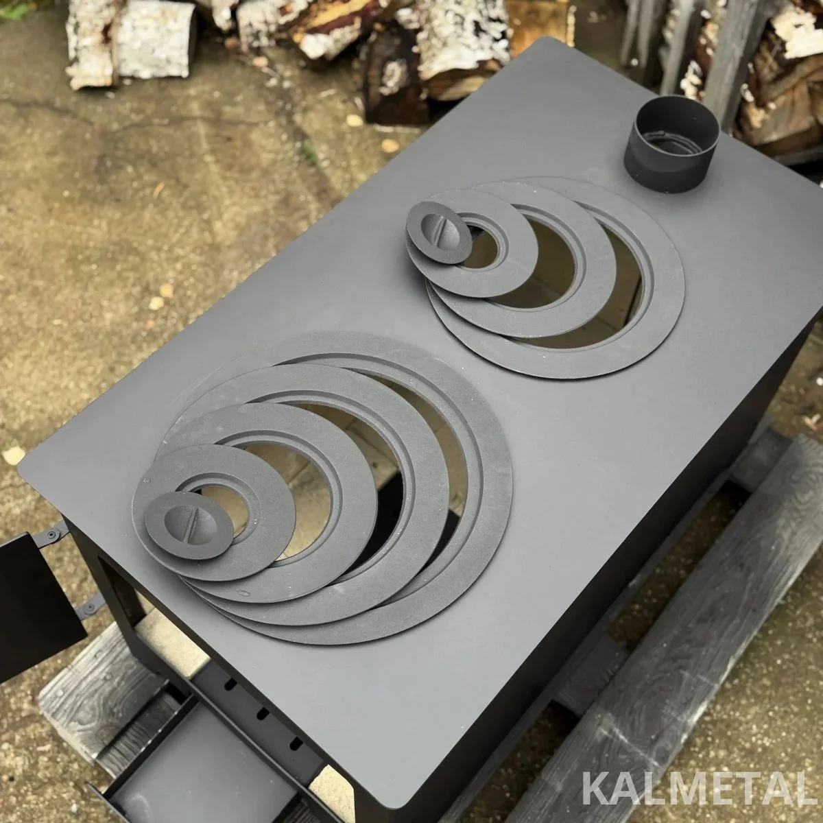 Krosnelė 10kW su šamotu ir 2 rinkėmis - Image 10