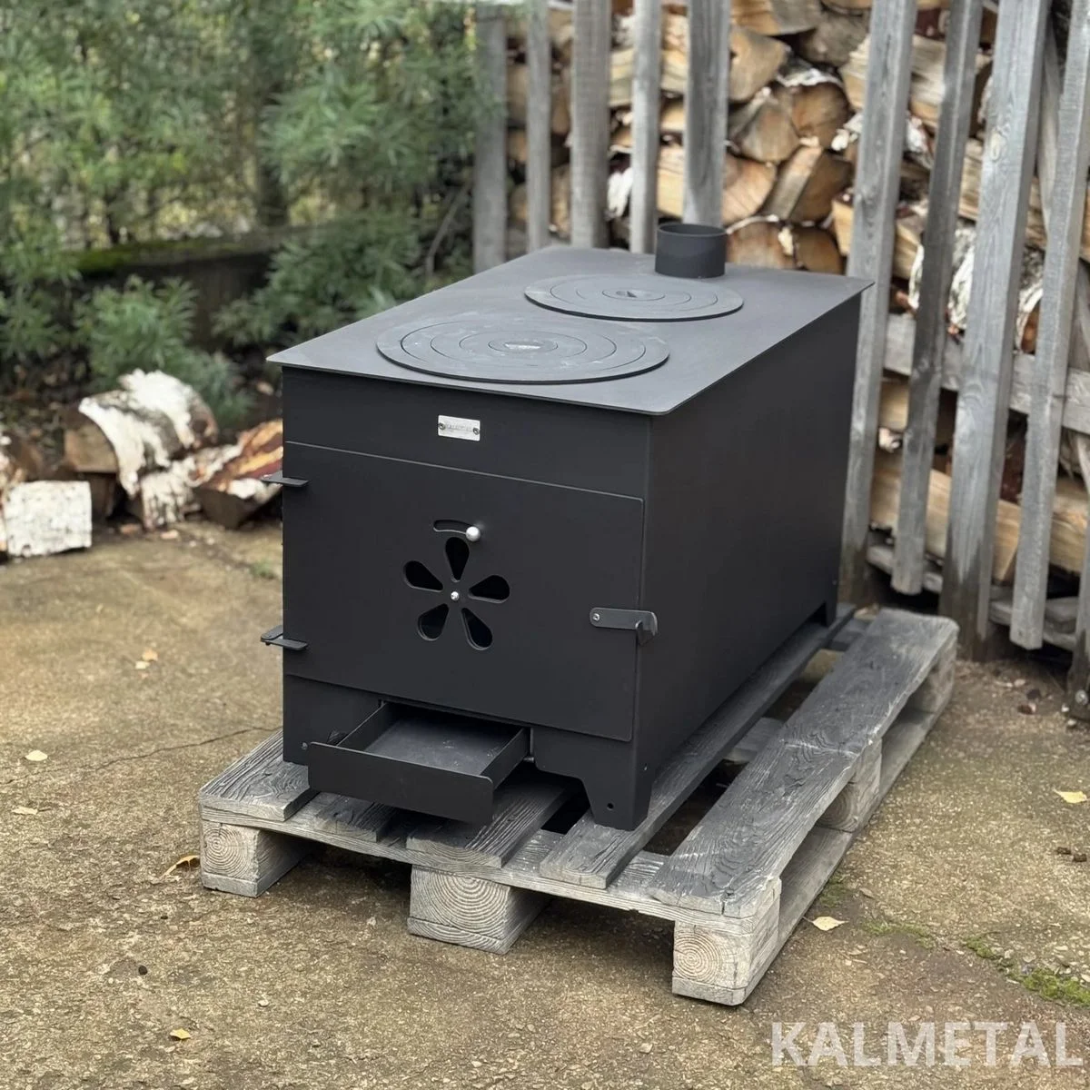 Krosnelė 10kW su šamotu ir 2 rinkėmis - Image 13