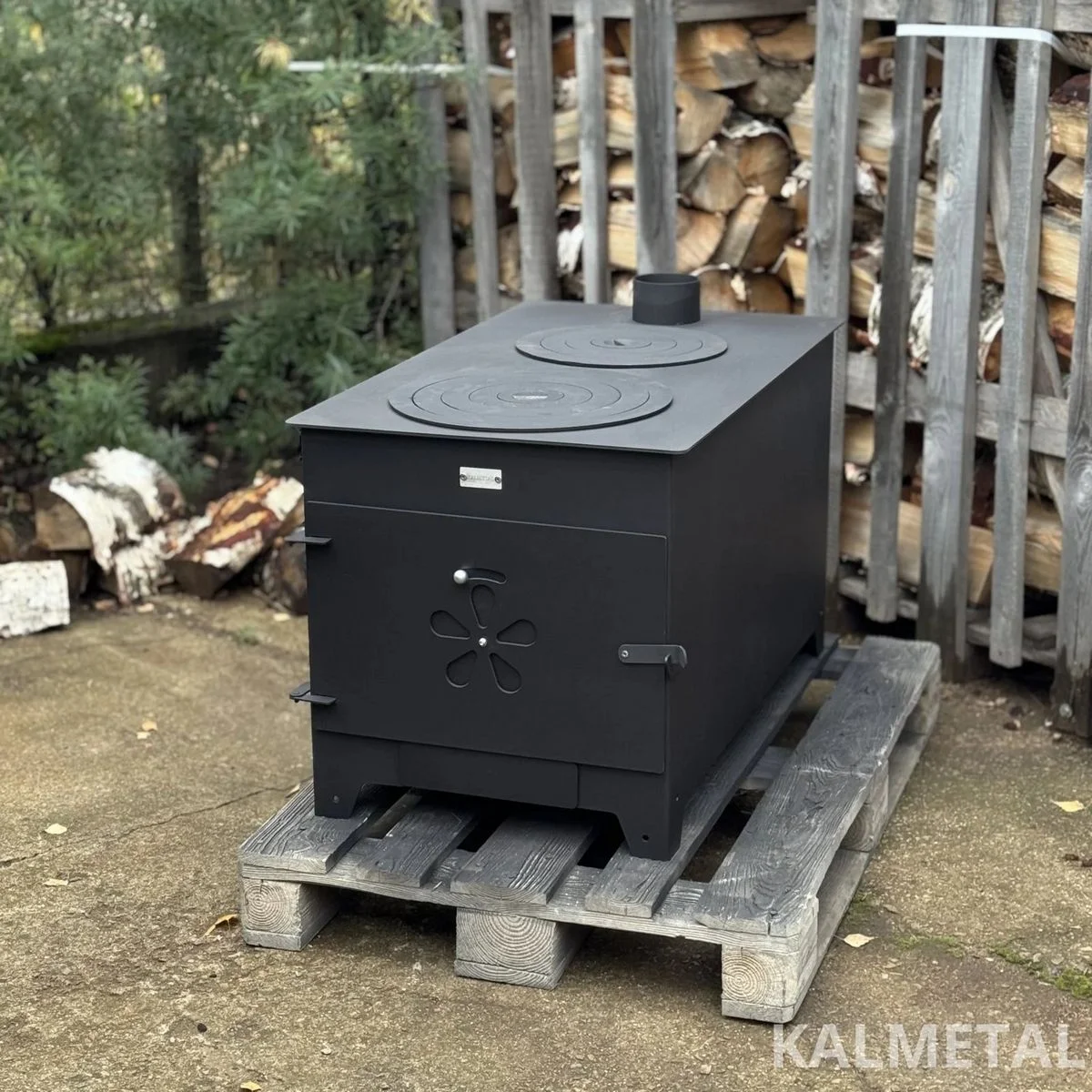 Krosnelė 10kW su šamotu ir 2 rinkėmis - Image 15