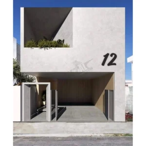 Modern house number