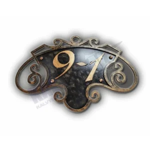 Framed house number
