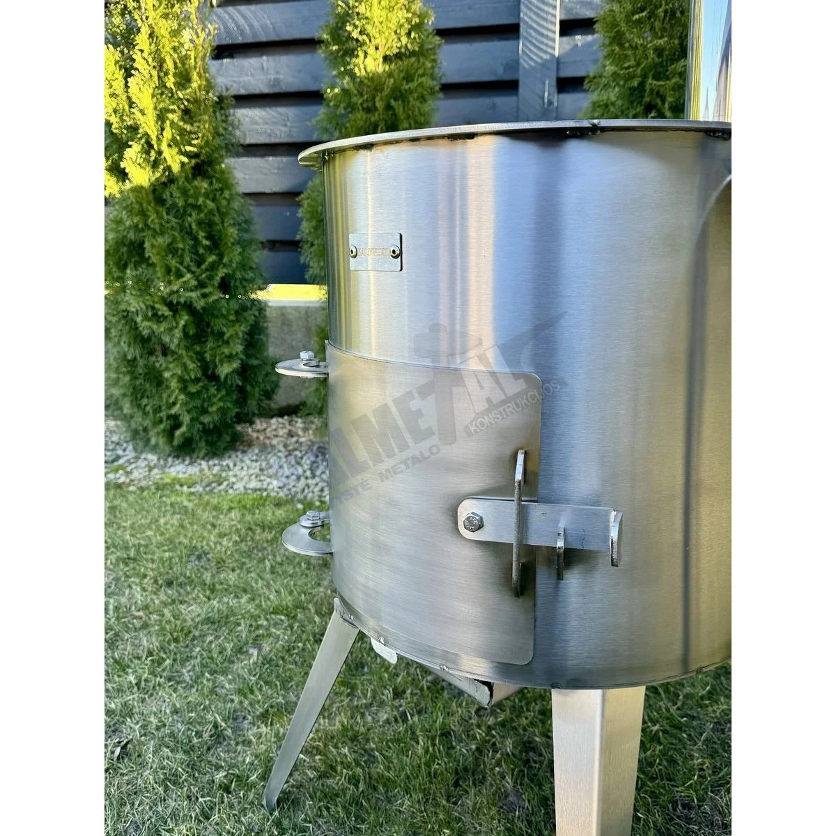 Nerūdijančio plieno PREMIUM 12L kazano krosnelė su kaminu - Image 13