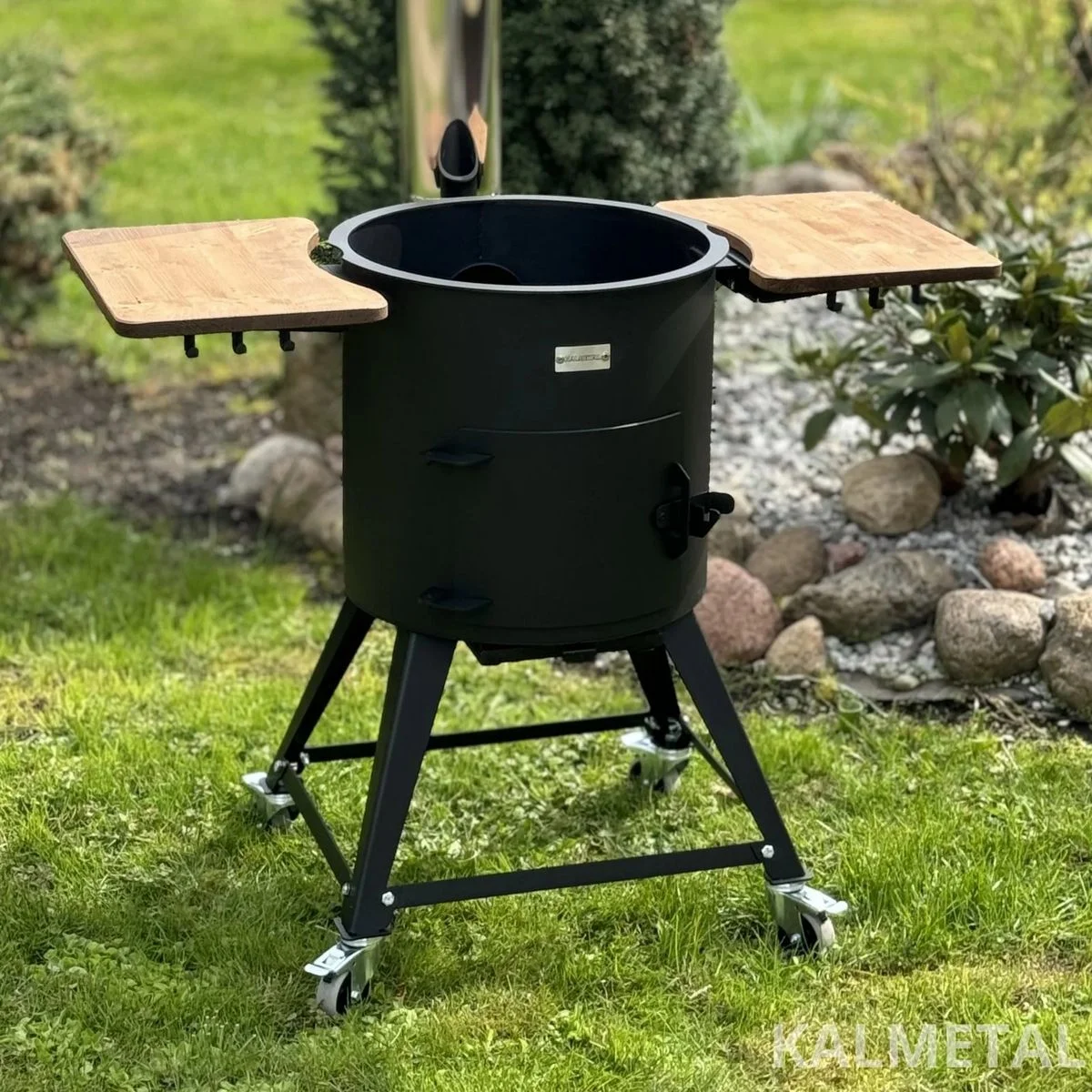 PREMIUM 3MM stove from 8L to 22L with chimney, shelves, and wheels - Image 2