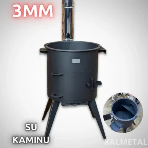 PREMIUM 3MM Kazan stove with chimney, from 8L to 22L