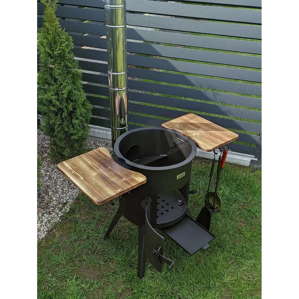 PREMIUM 3MM stove from 8L to 22L with chimney, shelves - Image 4