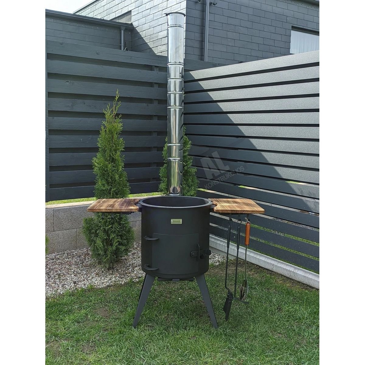 PREMIUM 5MM stove from 8L to 22L with chimney, shelves - Image 3