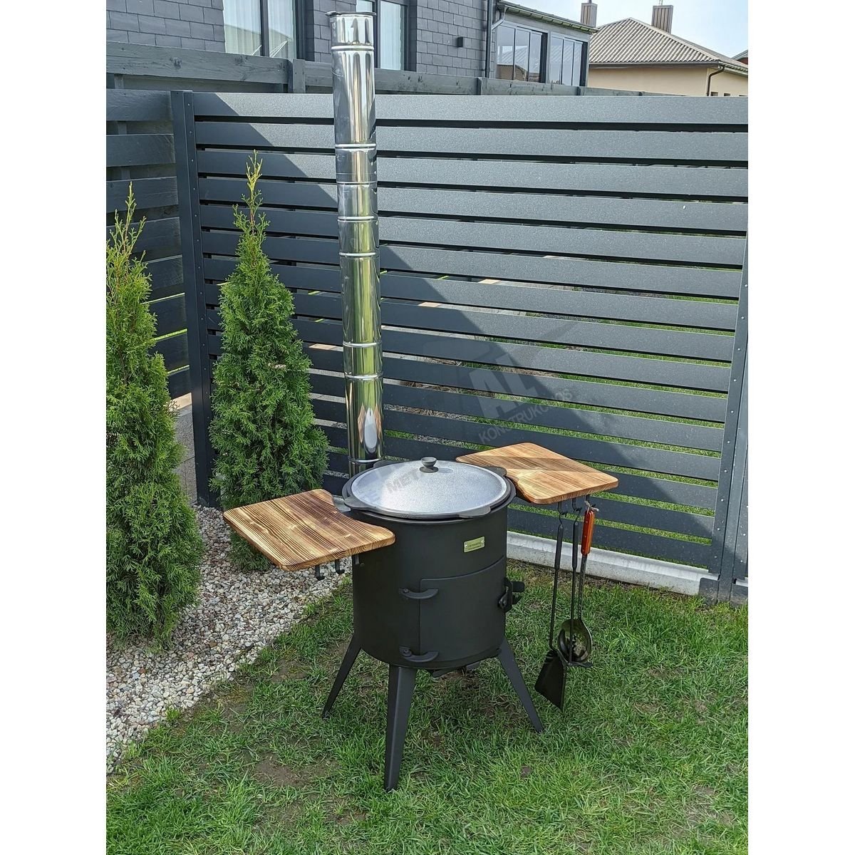 PREMIUM 5MM stove from 8L to 22L with chimney, shelves - Image 4