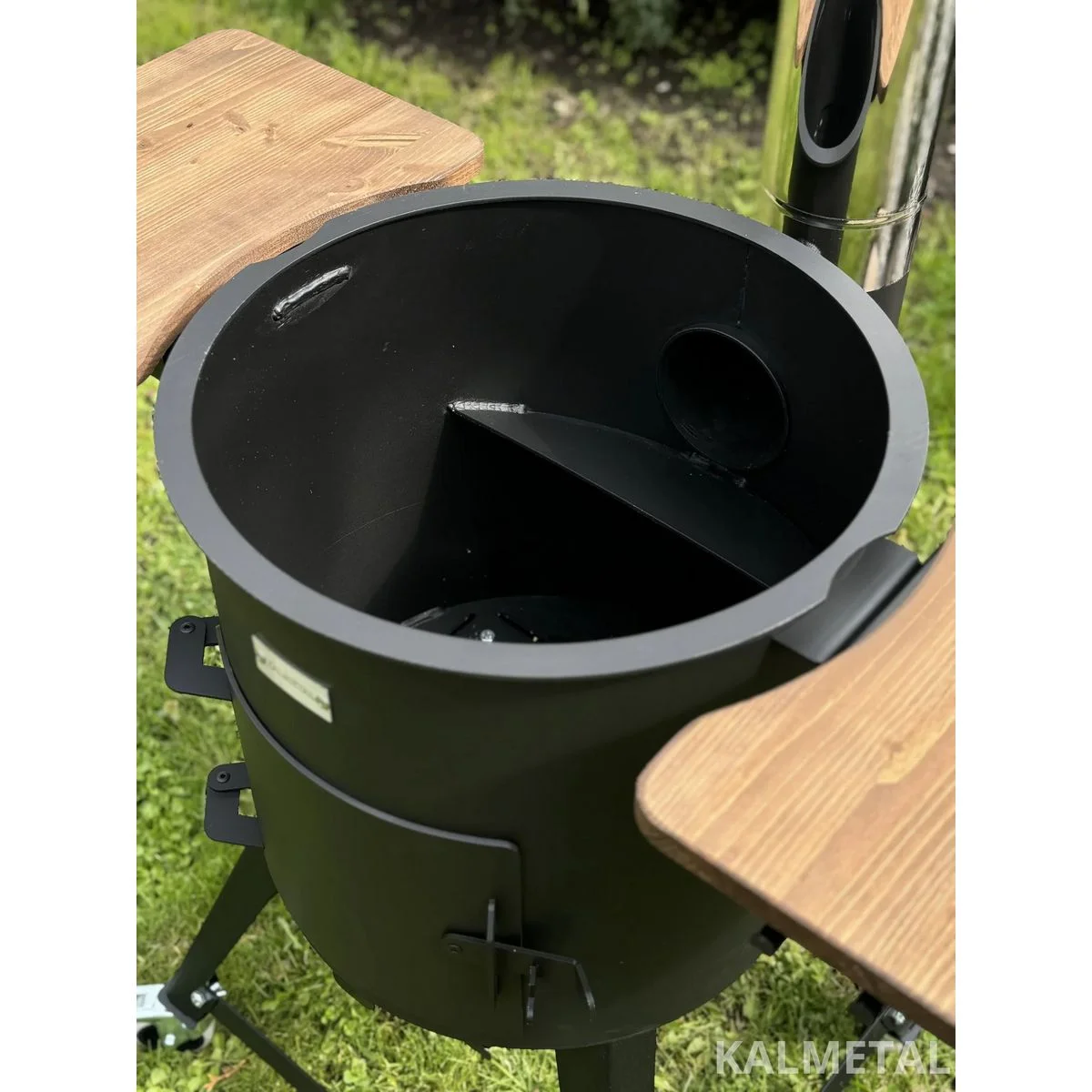 PREMIUM nuo 8L iki 22L 5MM krosnelė su kaminu, su lentynomis, ratukais - Image 5