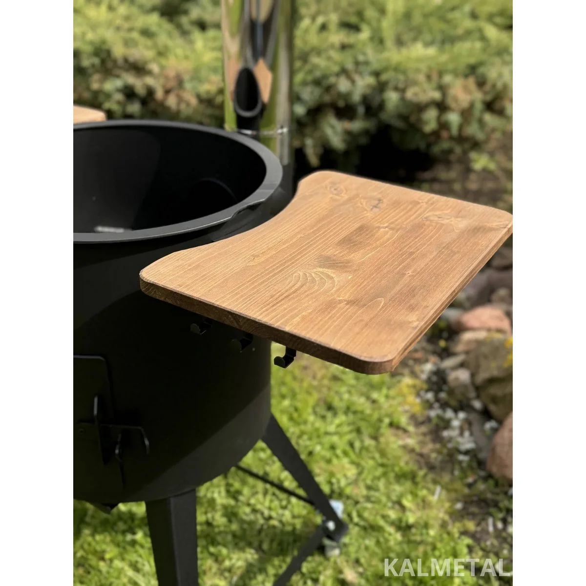 PREMIUM nuo 8L iki 22L 5MM krosnelė su kaminu, su lentynomis, ratukais - Image 6